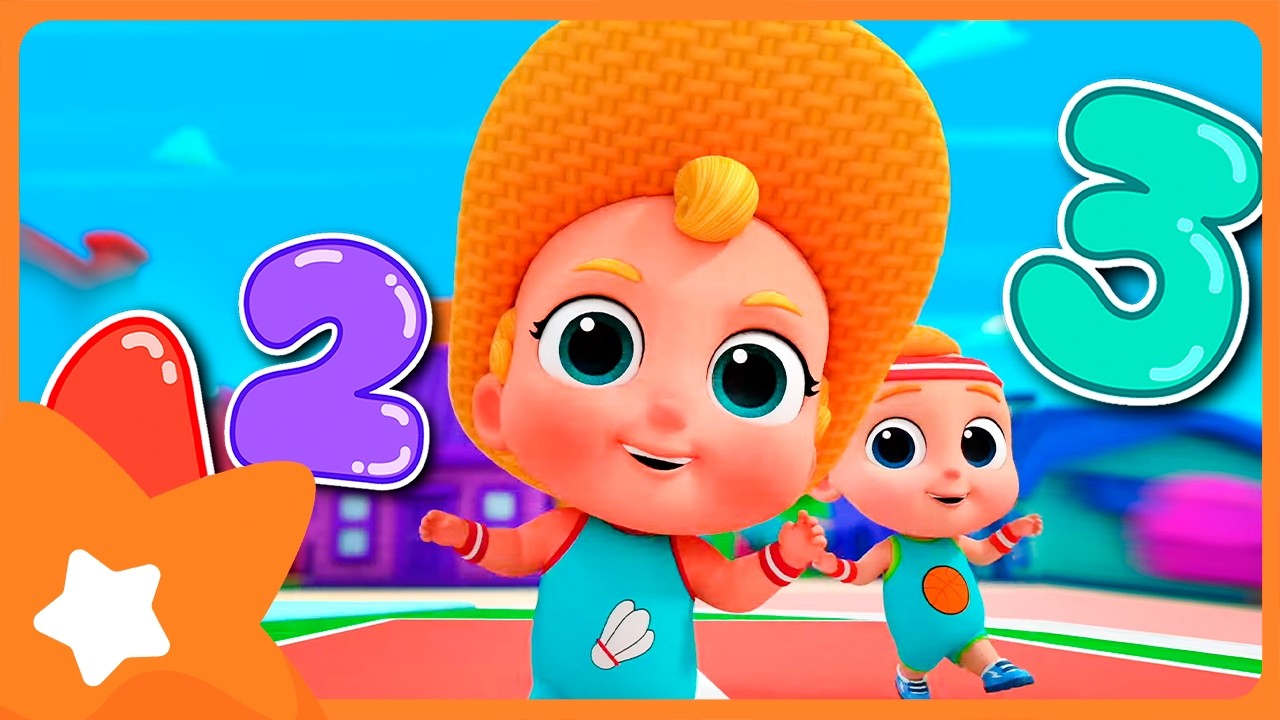 1,2,3 Lets Go! Number Race | Apples & Bananas | Learn and Play | Kids Songs