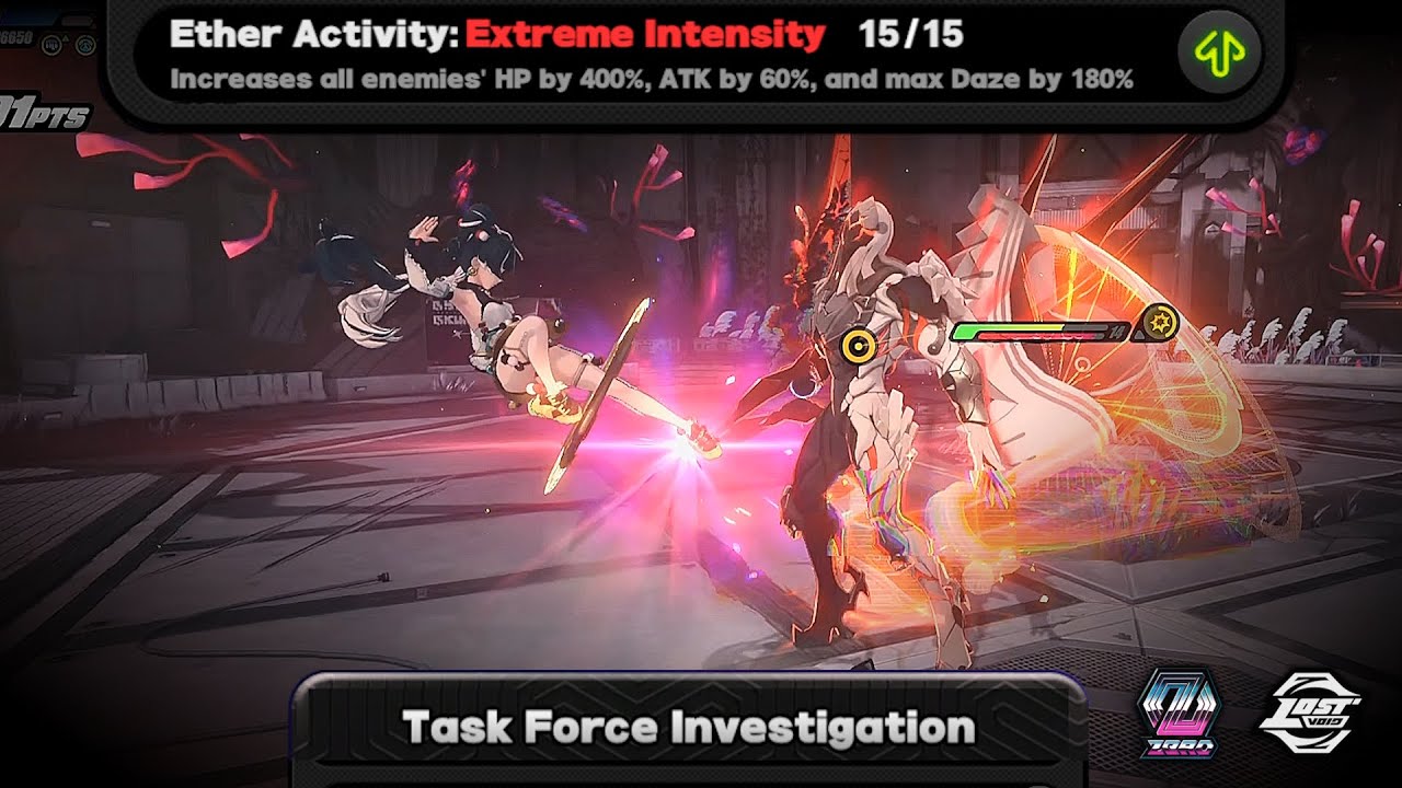 Dialyn, Ju Fufu and Evelyn vs Wandering Hunter - Task Force Investigation - Ether activity 15/15