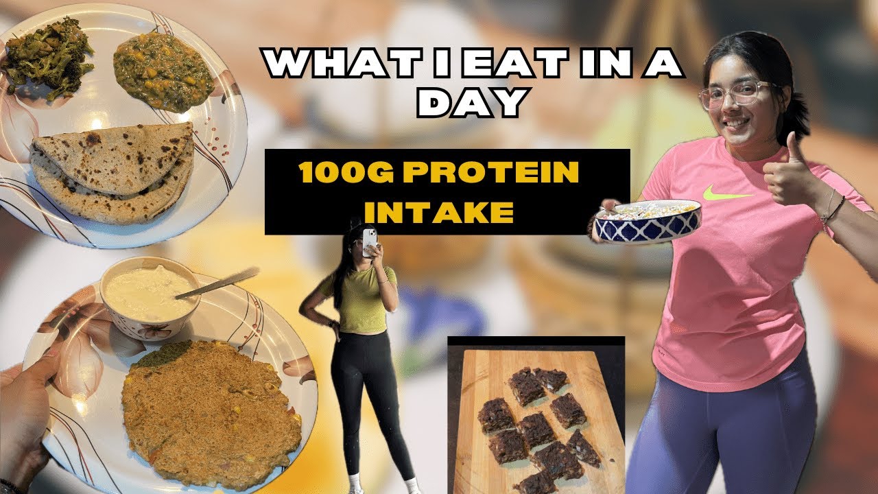 What I Eat in a Day 🍽️ | Hitting 100g Protein 💪 | High-Protein Vegetarian Meals!!