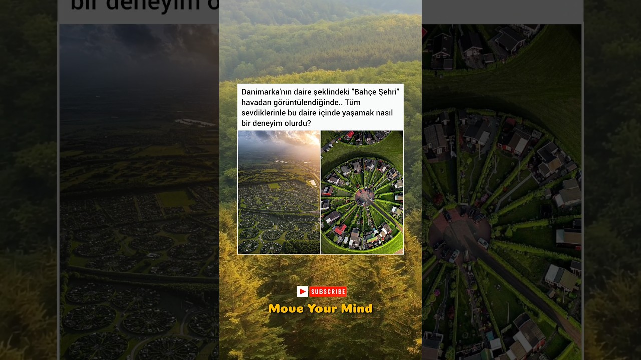 &Ccedil;ember şeklindeki bah&ccedil;e şehir 😳