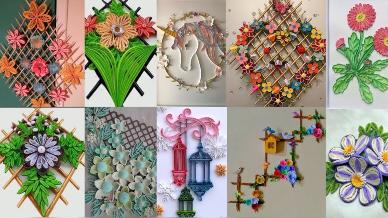 100+ Flower Quilling paper || Quilling ||To make a beautiful Quilling flower Paper art || Quilling
