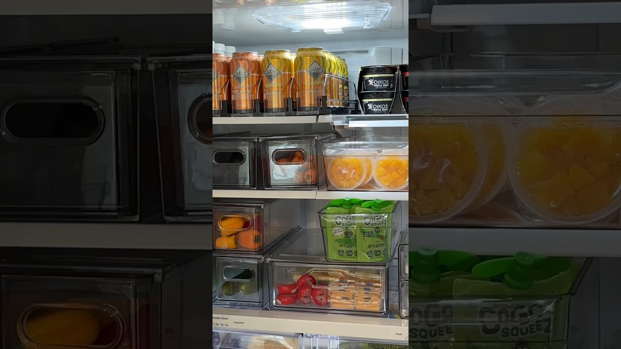 fridge restock #asmr #satisfying #restock #fridge #home