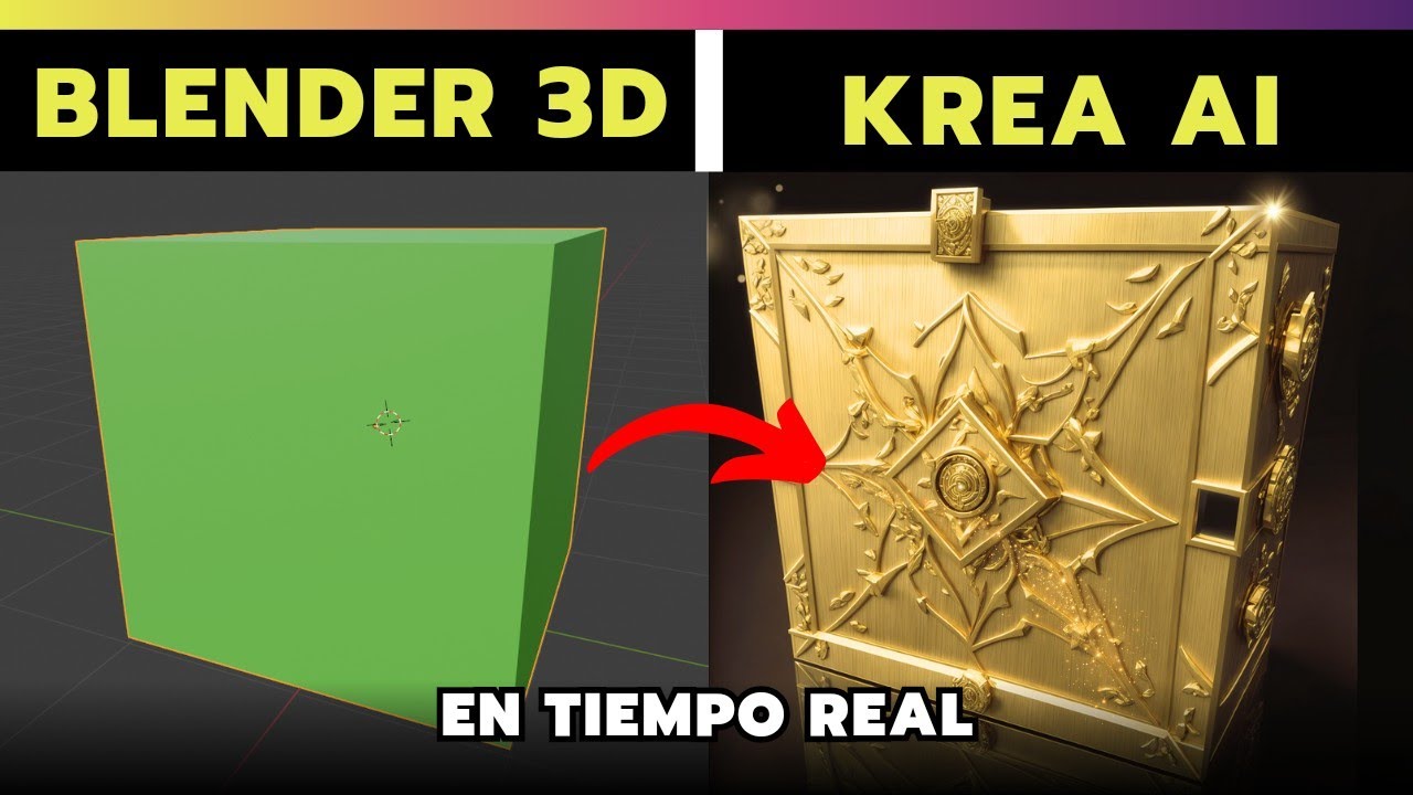 🌟 Como usar Krea AI con Blender y hacer una Obra Maestra en Tiempo Real