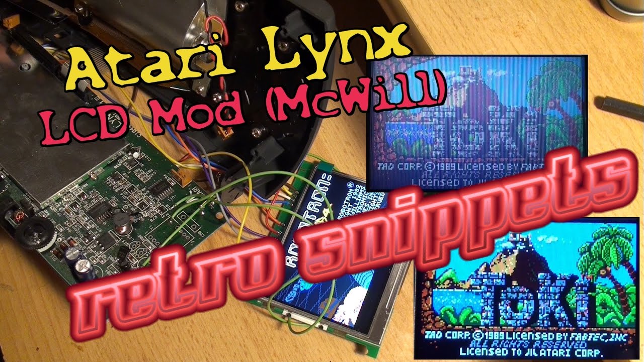 Retro Snippets #170: Atari Lynx - Display Mod (McWill)