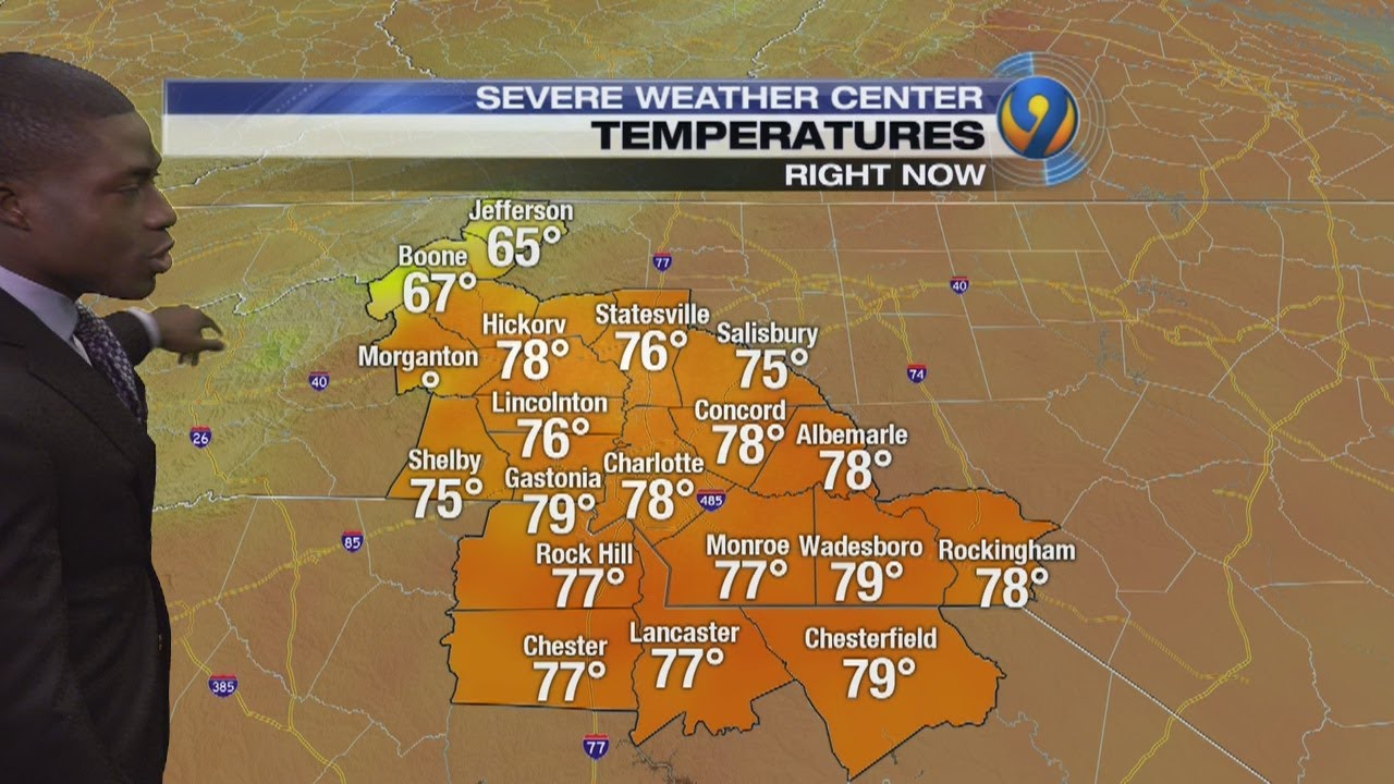 Wednesday afternoon forecast update from Meteorologist Tony Sadiku