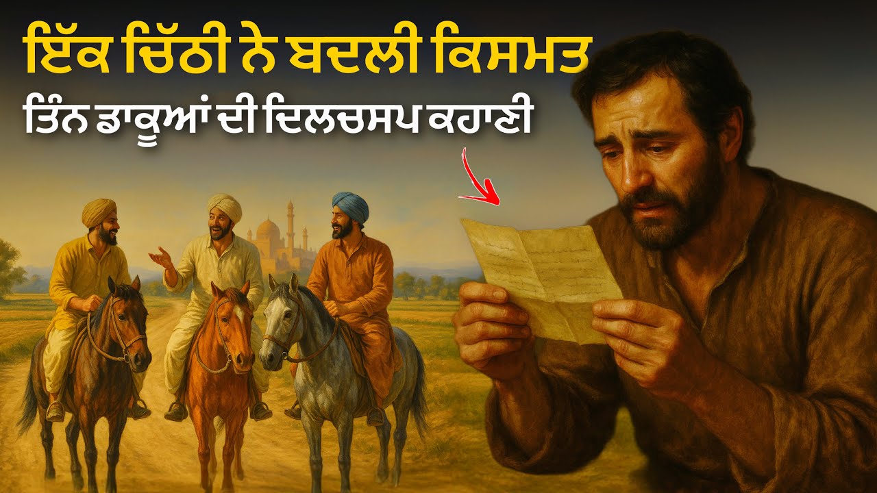 ਇੱਕ ਚਿੱਠੀ ਨੇ ਬਦਲ ਦਿੱਤੀ ਕਿਸਮਤ: ਤਿੰਨ ਡਾਕੂਆਂ ਦੀ ਦਿਲਚਸਪ ਕਹਾਣੀ, Life Changing Moral Story, Punjabi Alfaaz