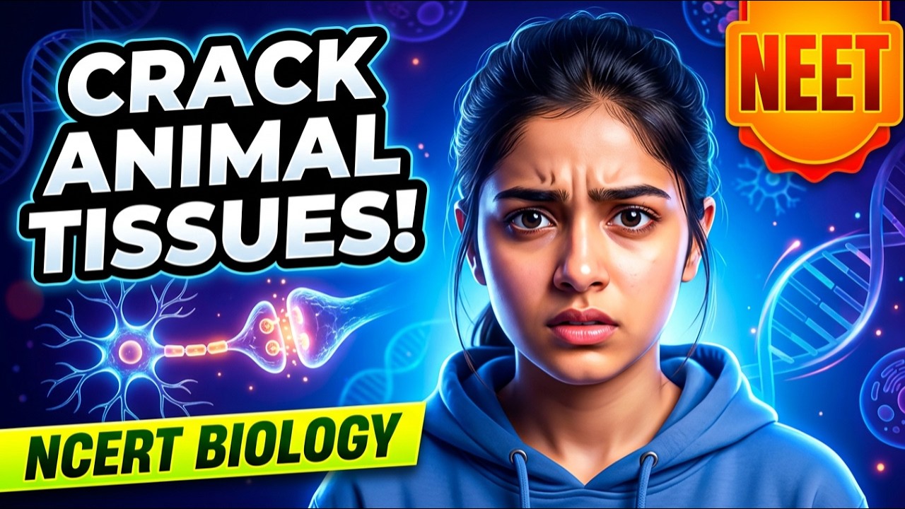 21. Can You Solve These 28 NEET  Level Animal Tissue Questions? 🧠 Real Exam Practice | BioZammaney