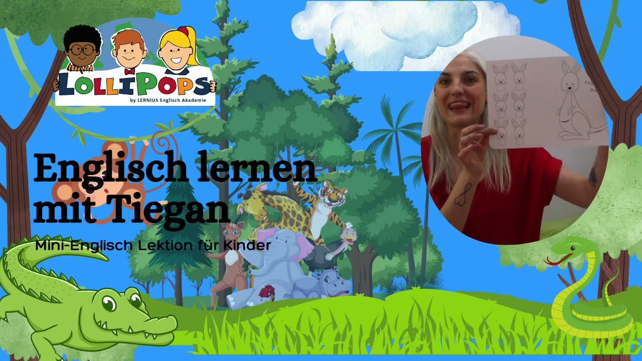 Lollipops Englisch mit Tiegan: Lass uns zusammen ein Känguru basteln