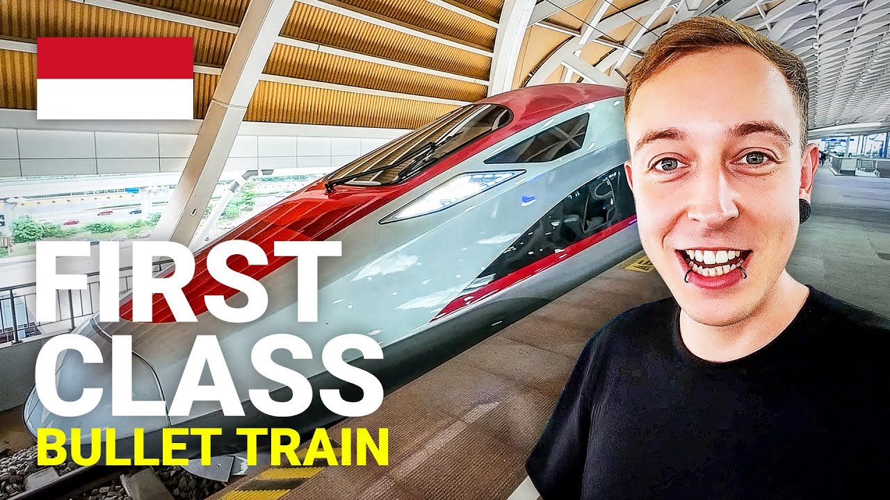 I Tried Indonesia's FIRST CLASS BULLET TRAIN! | Jakarta to Bandung 🇮🇩