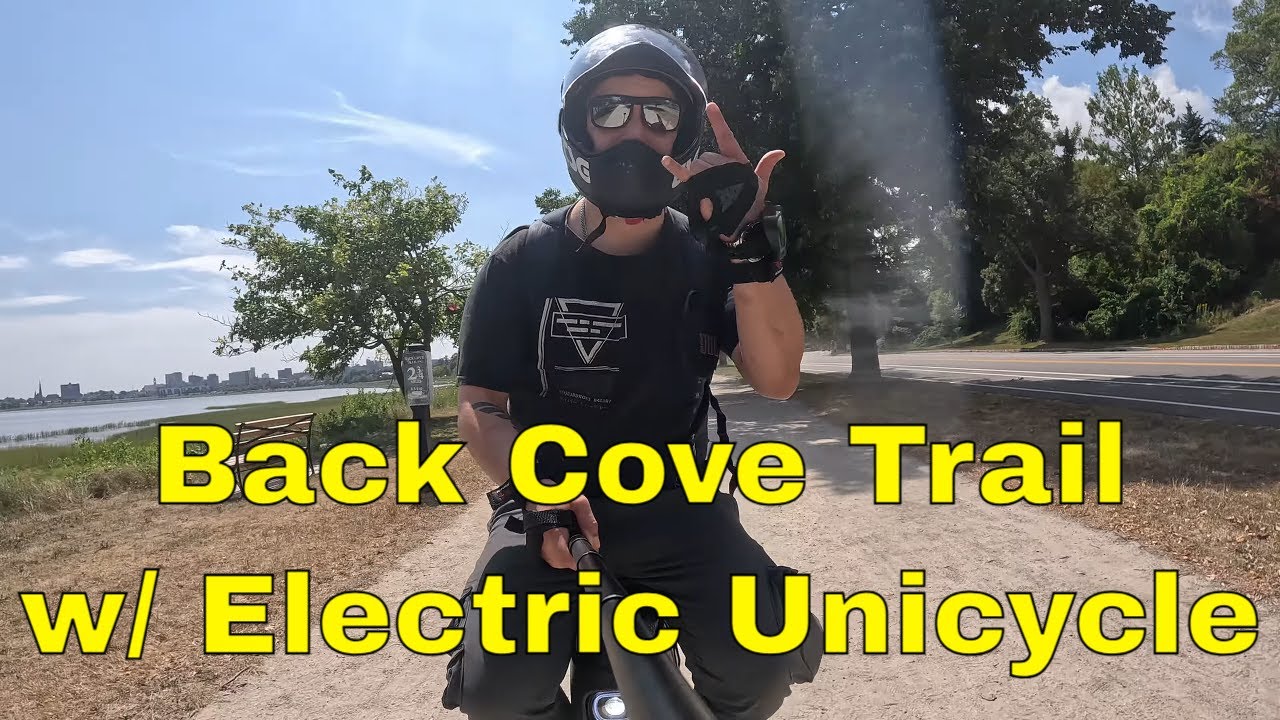Riding Maine's POPULAR Back Cove Trail on the V9 Electric Unicycle Experience