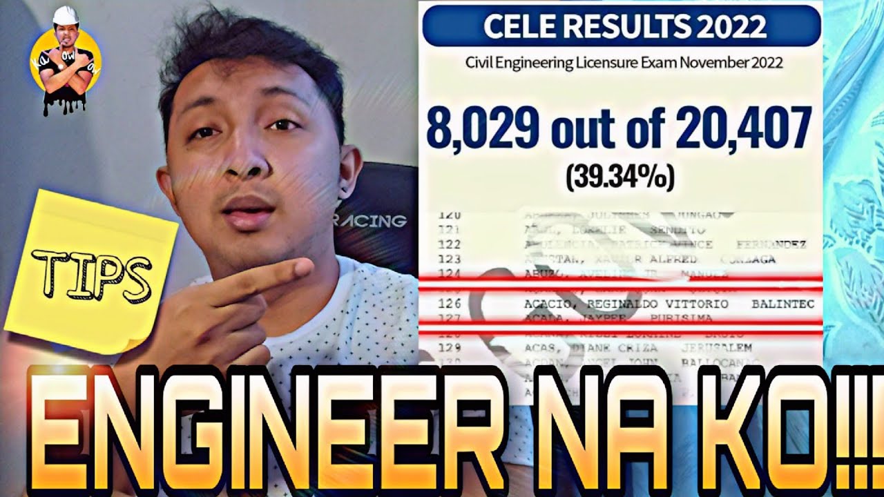 HOW I PASSED MY CIVIL ENGINEERING  BOARD EXAM | TIPS FOR CELE