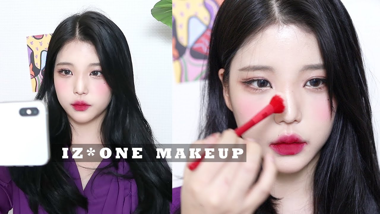 ENG/JP Sub 로드샵 장원영st 플럼 메이크업💜IZONE MAKEUP- [쩡유]