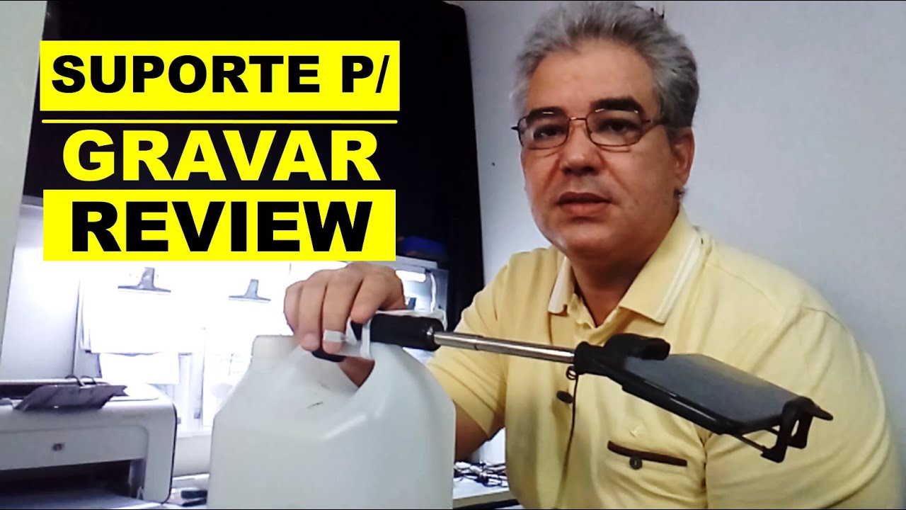 SUPORTE  PARA GRAVAR REVIEWS E ARTESANATOS - GAMBIARRA PERFEITA.