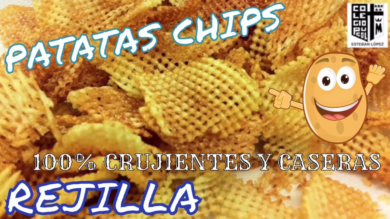 🍟Como hacer ❤️PATATAS CHIPS REJILLA👩&zwj;🍳 ( 100% CRUJIENTES )