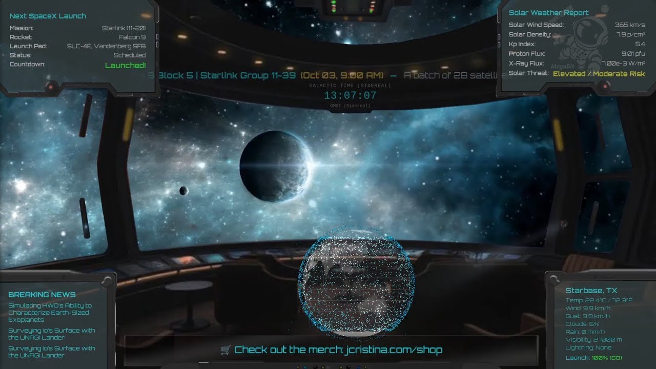 🚀 JCLive Space Station 24/7 | Live Space, Starlink, & Tech Hub 🧑‍🚀