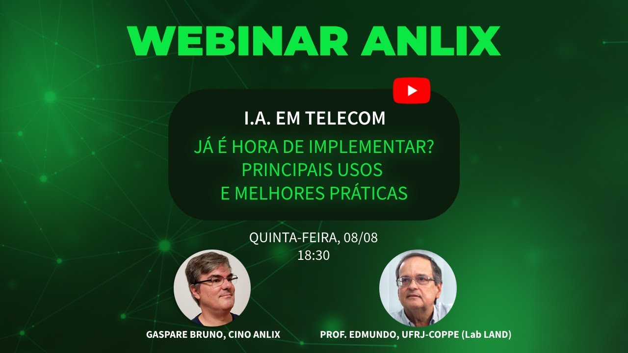 Webinar Anlix: USO DE I.A. NO PROVEDOR!