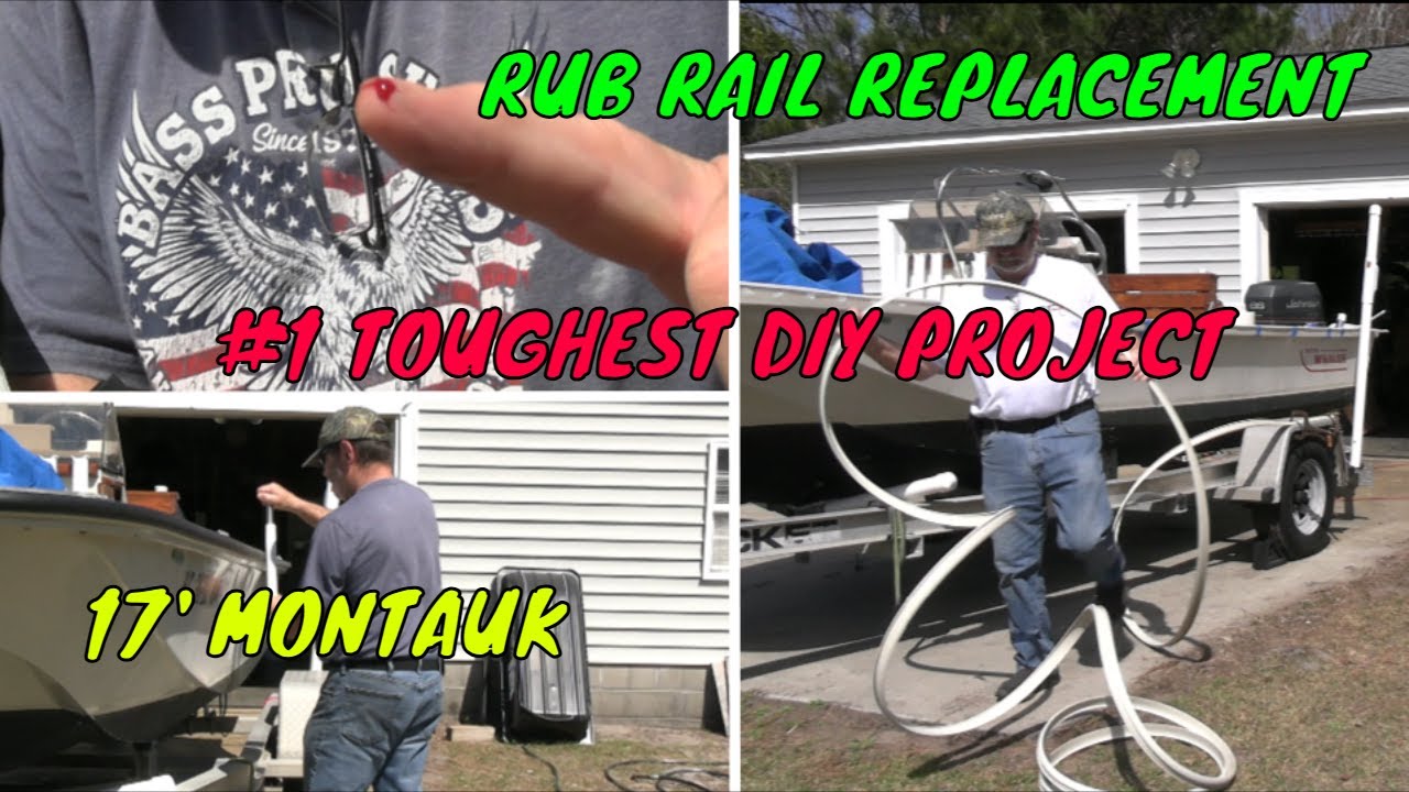 #1 TOUGHEST DIY ON VINTAGE BOSTON WHALER (COMPLETE RUB RAIL REPLACEMENT)