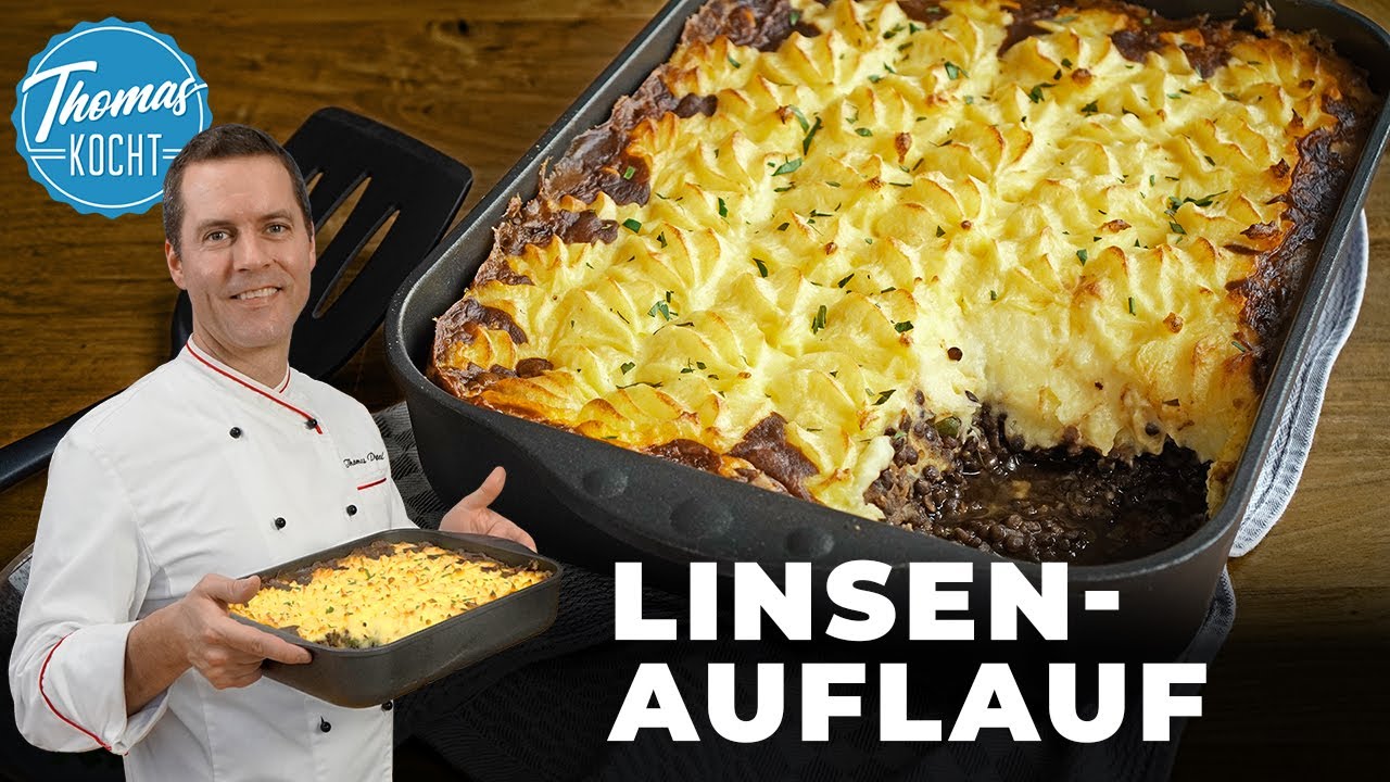 Linsenauflauf - vegetarischer Shepherd's Pie