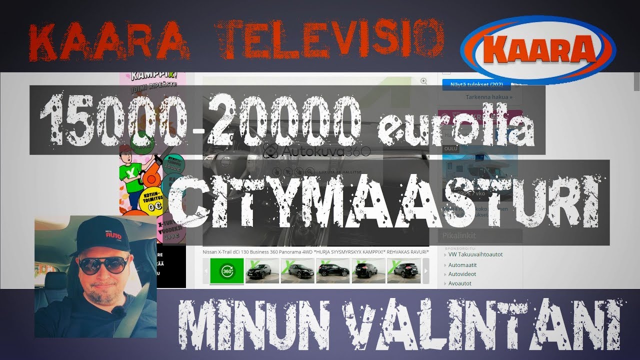 Kaupunkimaasturi 15000-20000 eurolla - minkä ottaisin?