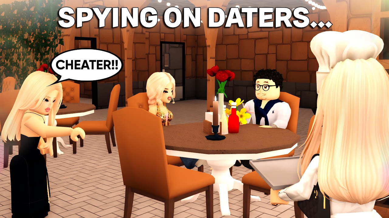 I SPIED ON COUPLES IN MY BLOXBURG RESTAURANT