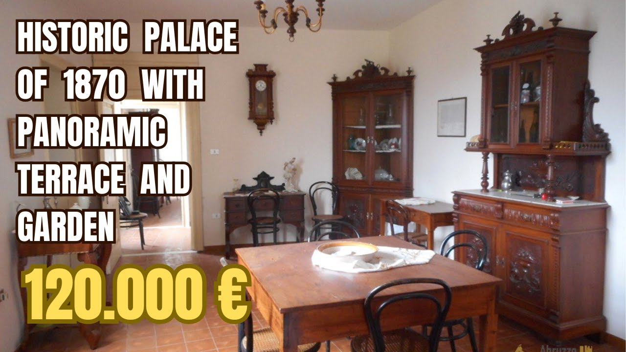 Historic palace with terrace, garden and spectacular view. Bagnoli del Trigno