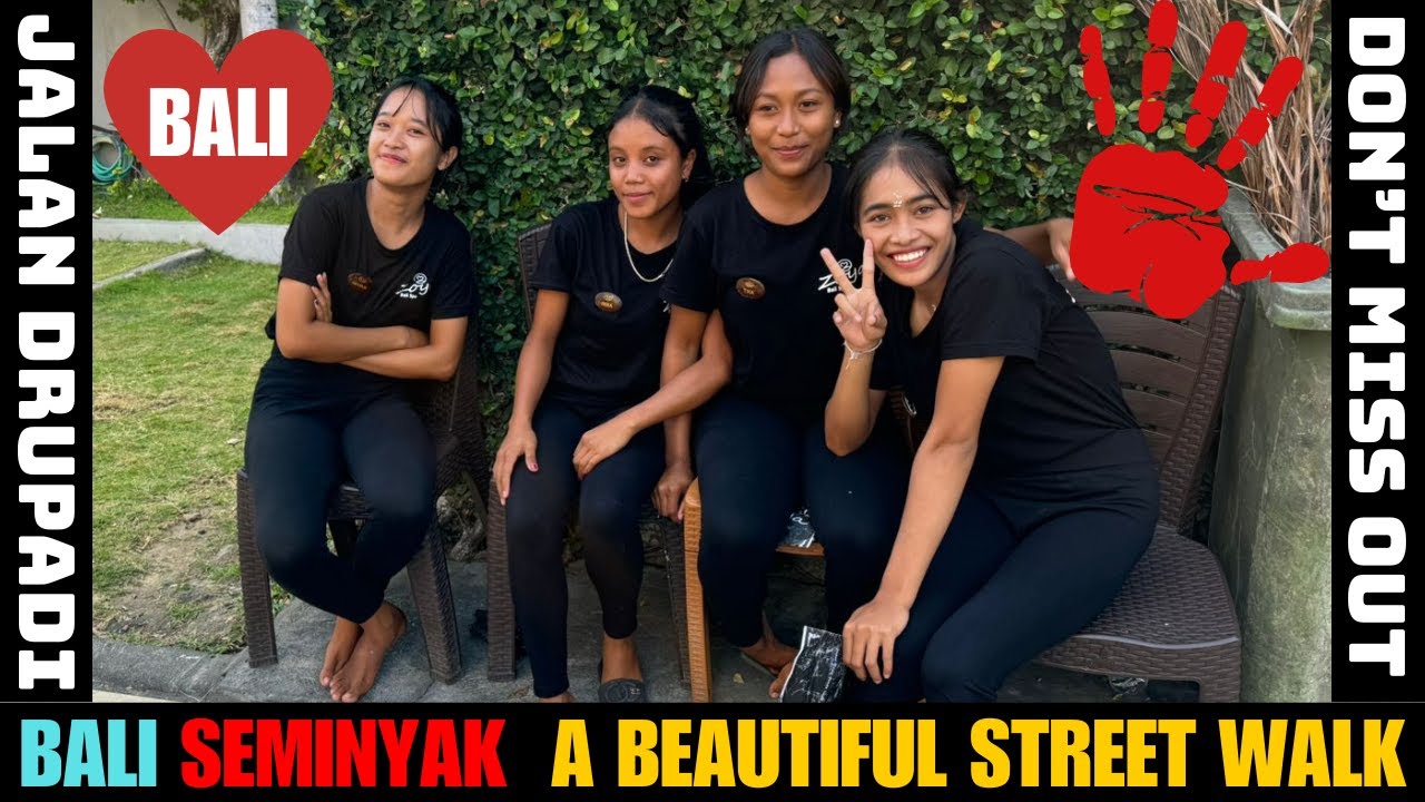 Bali Seminyak Street Walking Tour Today 2024