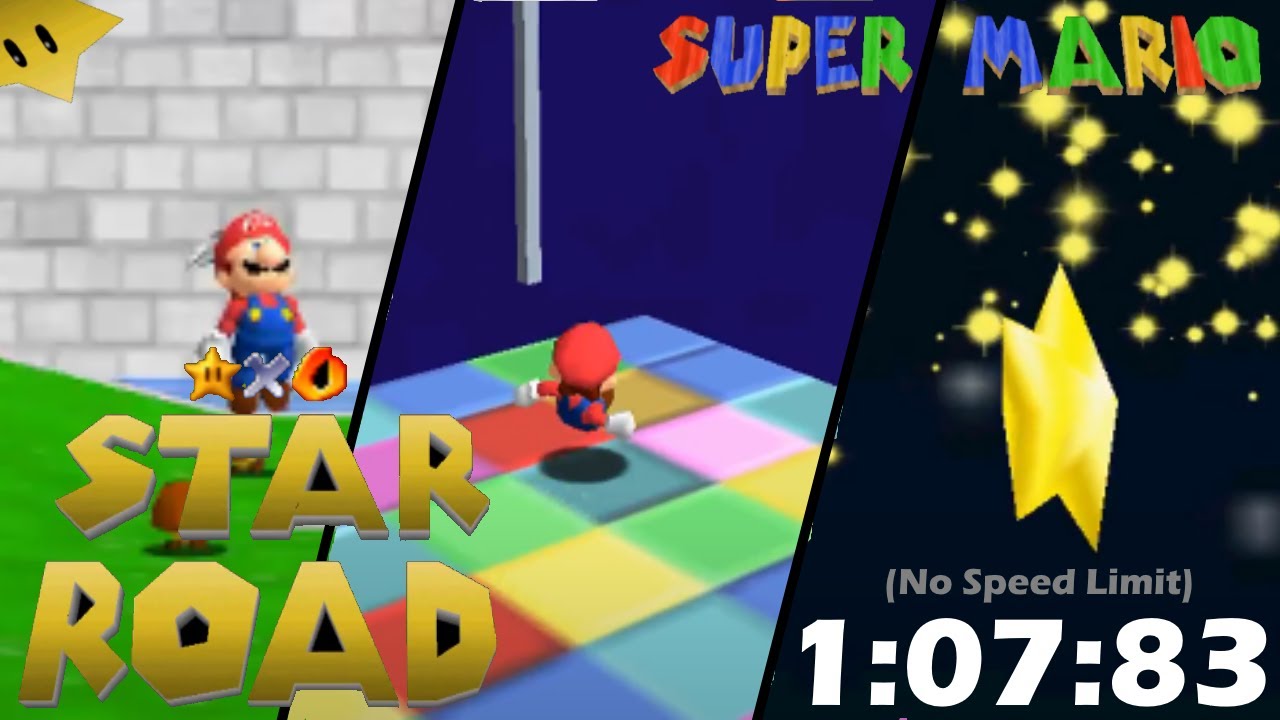 [TAS] SM64 Star Road No Speed Limit 
