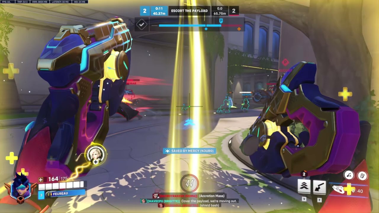 Воскрешение Мерси в последнюю секунду спасает игру! ⏰❤️ #Overwatch2 #Mercy #Clutch
