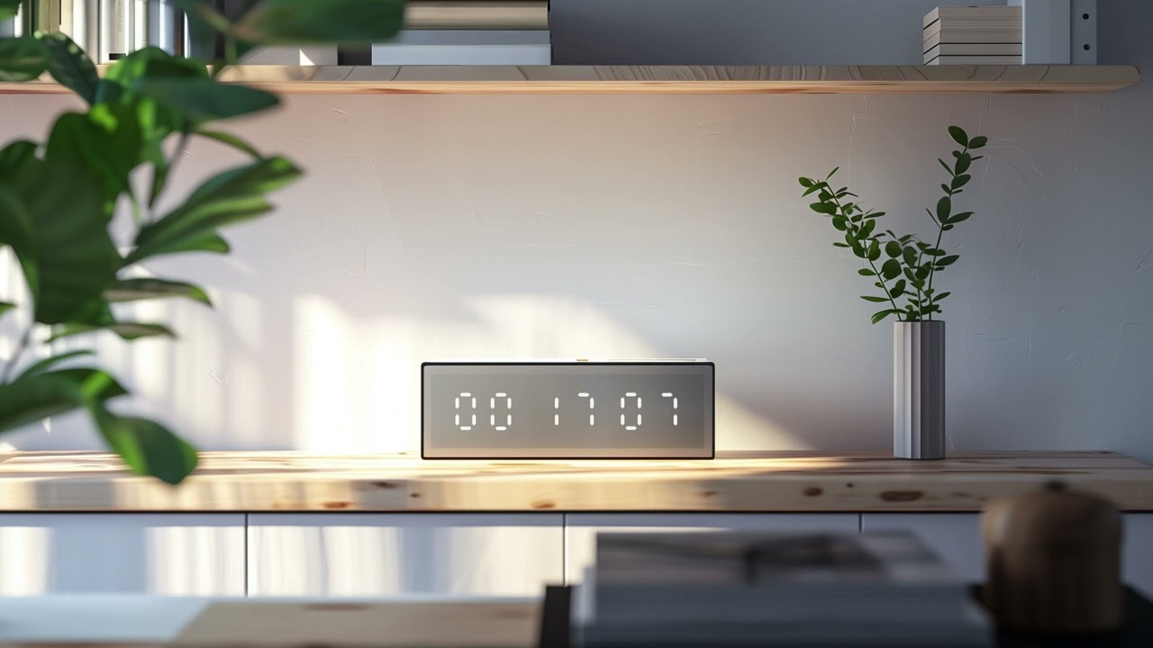 30 minutes digital LCD clock countdown timer in 4K UHD