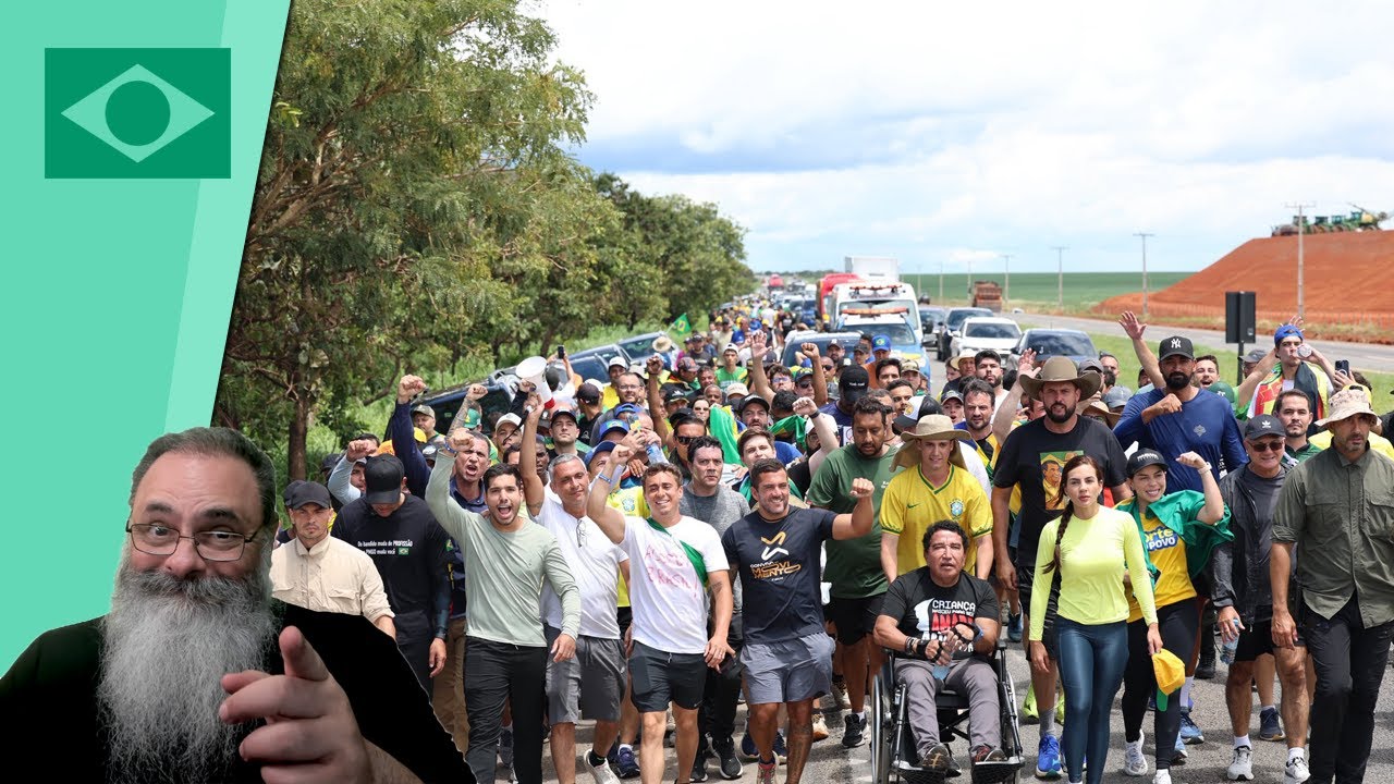 CAMINHADA do NIKOLAS até BRASILIA reune CENTENAS na ESTRADA e INDICA PROTESTO GIGANTE dia 25 em BSB