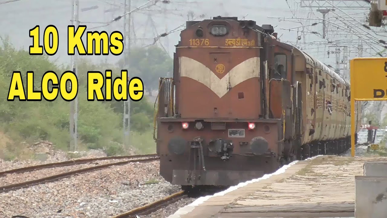 Small Ride behind Screaming ALCO | Guntakal - Kacheguda Passenger