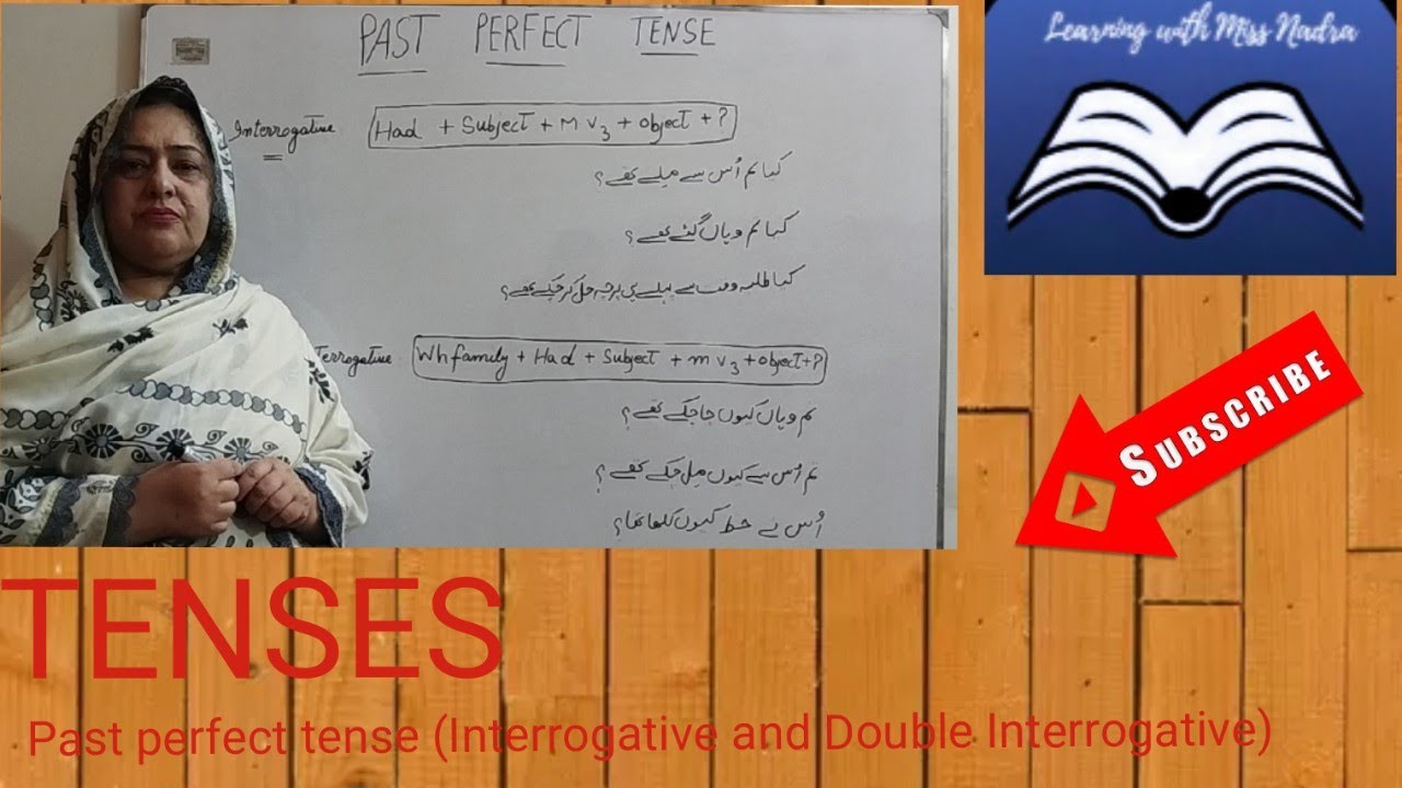 Past perfect tense|Interrogative and Double Interrogative|@LearningwithMissNadra