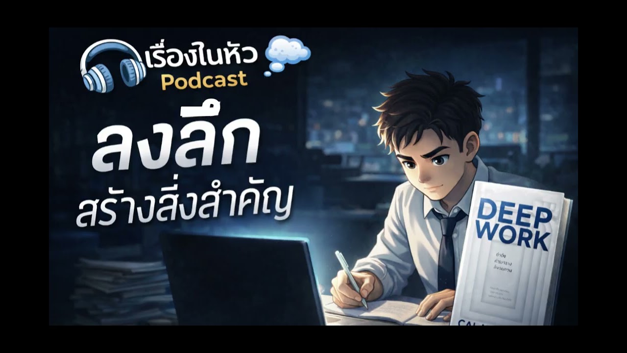 เลิกวอกแวก แล้วชีวิตจะพุ่ง🚀 | Deep Work สรุปเข้าใจง่าย | เรื่องในหัว Podcast💭