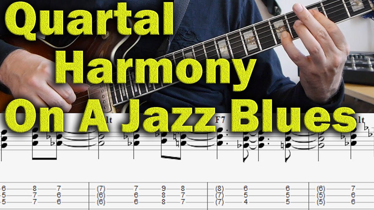 Quartal Harmony on a Jazz Blues - modern jazz guitar lesson - McCoy Tyner