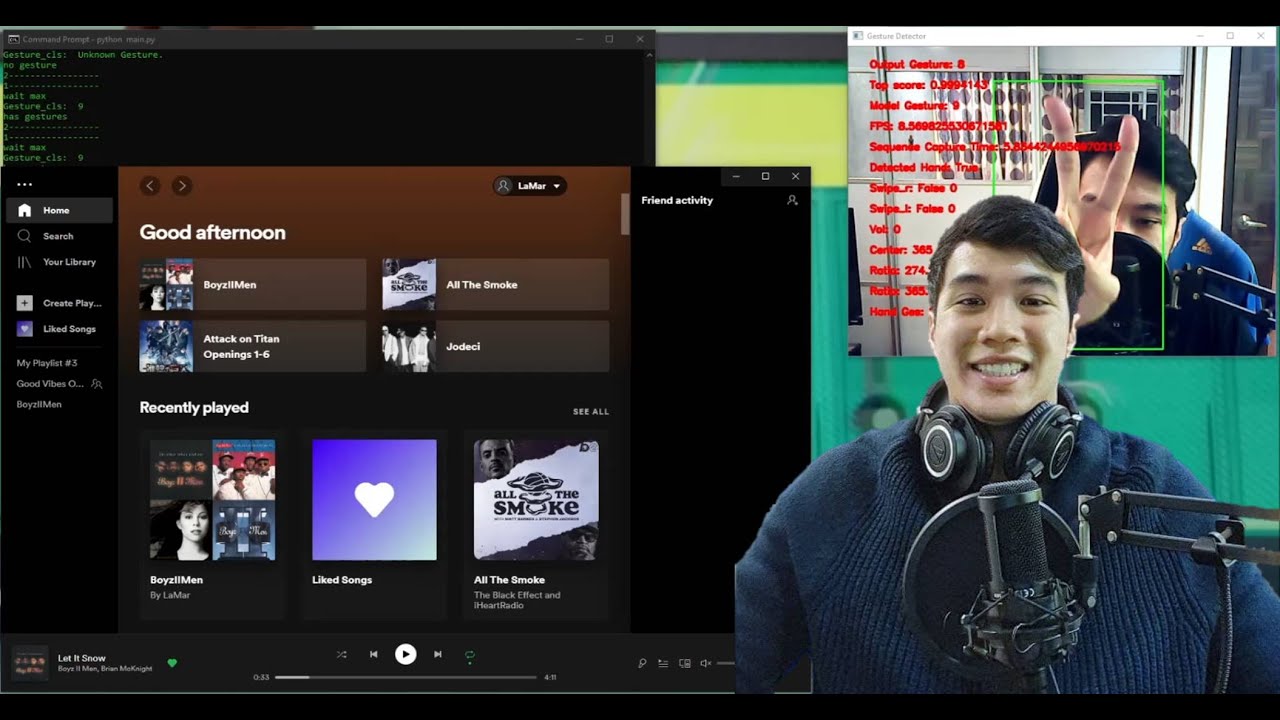 Control Spotify with Hand Gestures!!