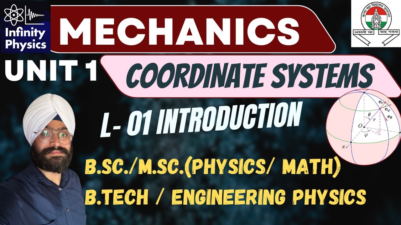 Coordinate Systems L 1 | Introduction and plane polar coordinates |Mechanics | B.Sc. | IITJAM