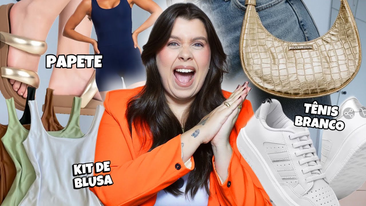 Comprinhas na SHOPEE / SANDÁLIAS, BLUSAS BÁSICAS, BOLSA, CINTOS E MAISSSS