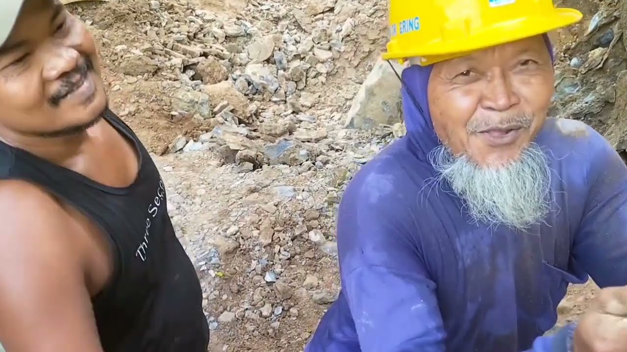 membelah batu dengan cara di bakar, part 2
