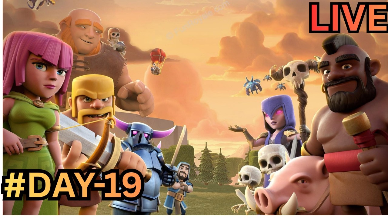 CLASH OF CLANS LIVE STREAM| COC CHILL LIVE STREAM DAY 19 #coc #coc_live