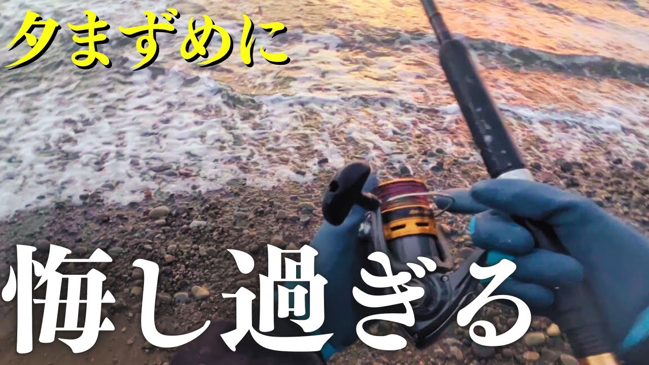 釣れるまで帰らん！！初春の砂浜でアジを泳がせ続けてみた