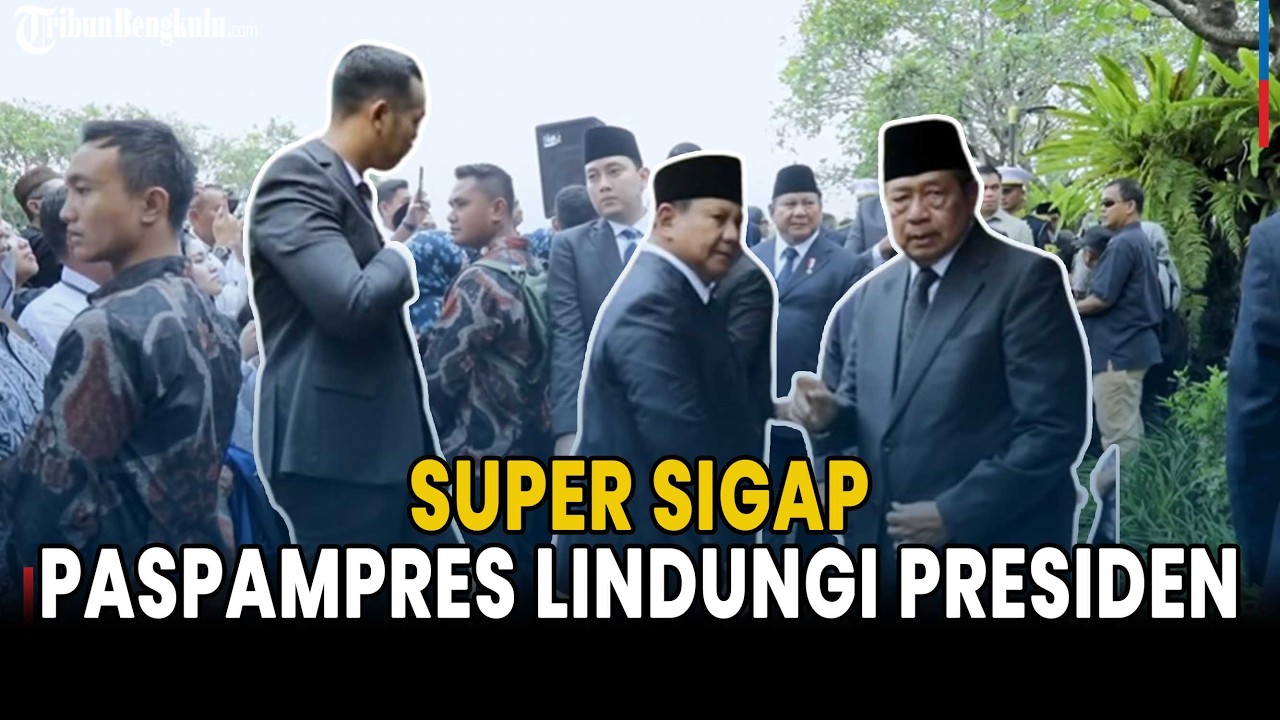 Super Sigap! Presiden Prabowo Hampir Tabrak Tiang, Paspampres Langsung Lindungi