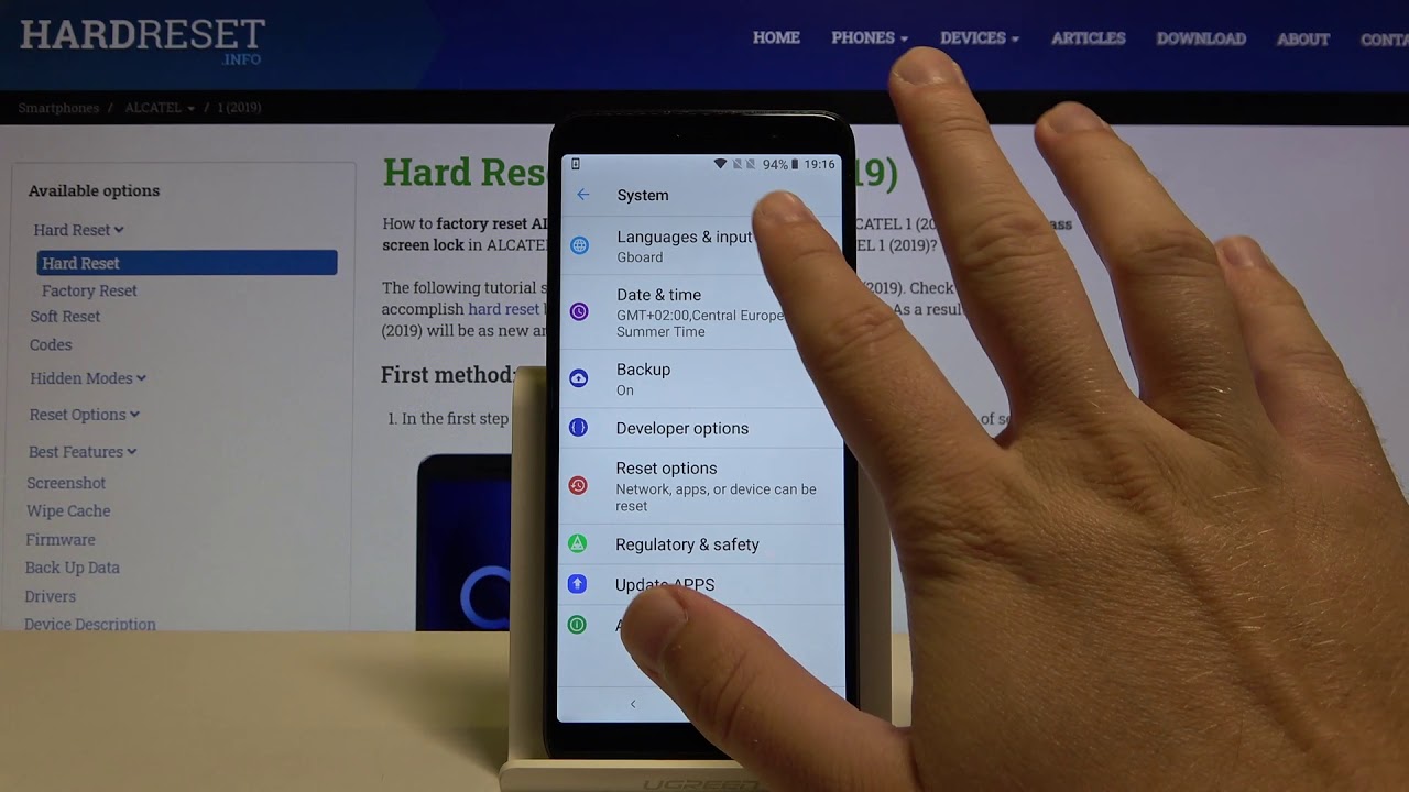 How to Enter Text Correction Features in Alcatel 1 2019 &ndash; Locate Typing Options
