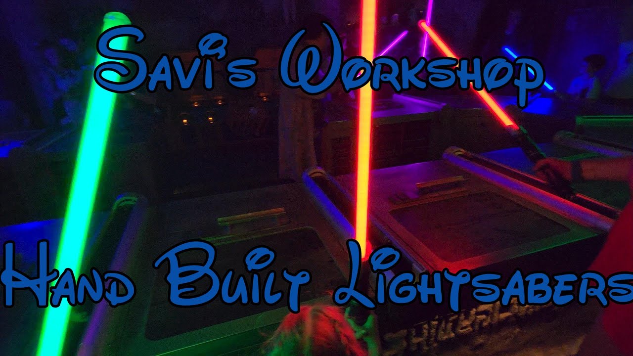 Twins First Time at Hollywood Studios Savi's Light Saber Workshop