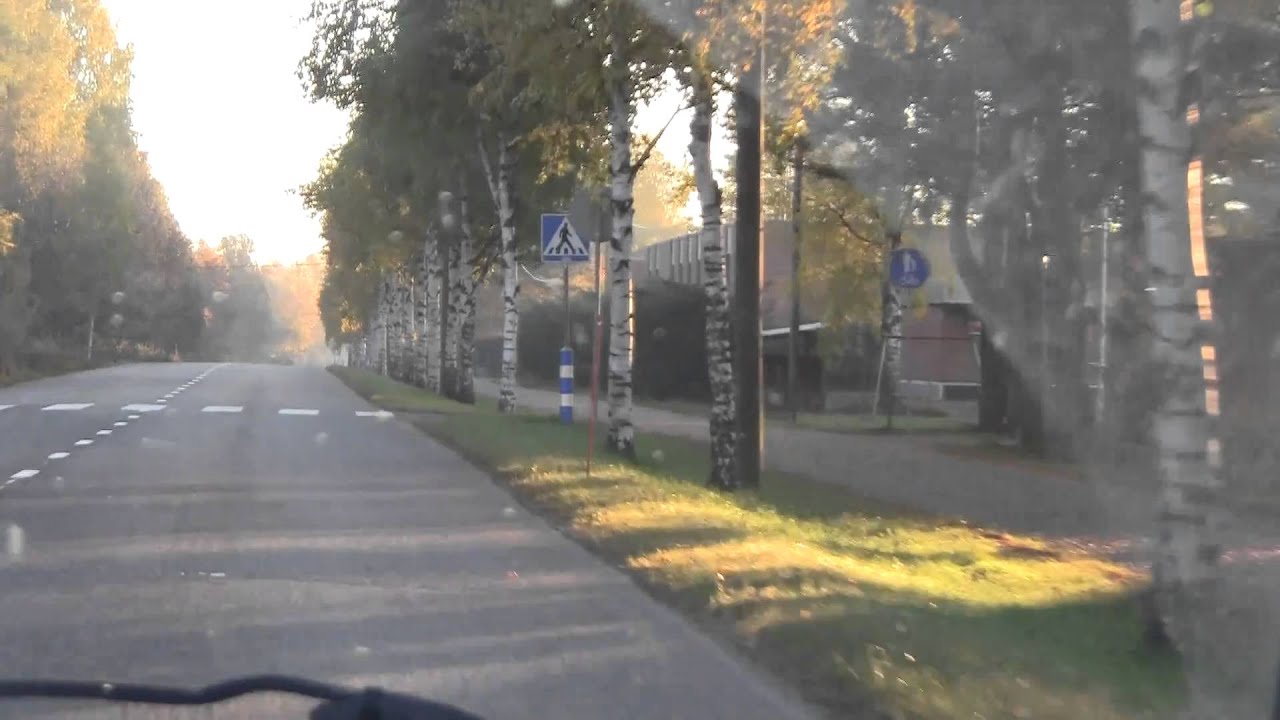 Sightseeingdrive in the center of Rantasalmi commune, Finland