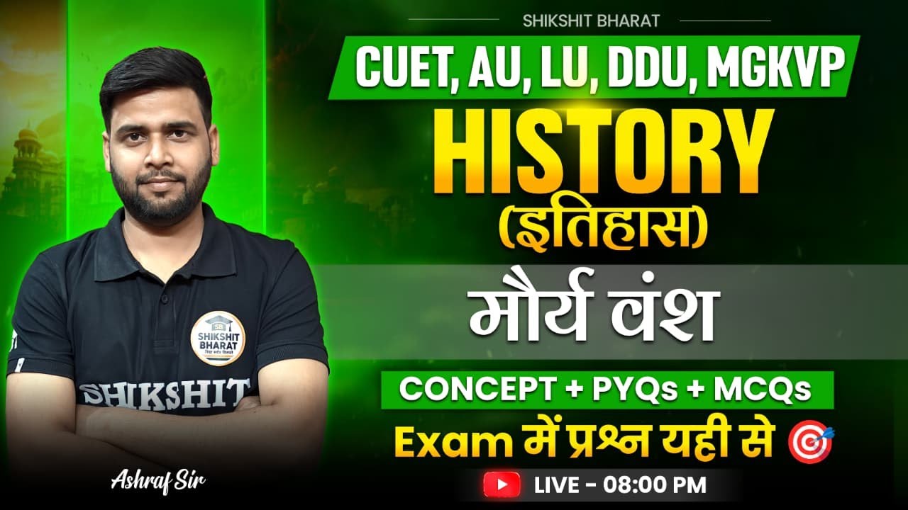 Post-Mauryan Empire, मौर्योत्तर | CONCEPT + PYQs | for CUET UG ,PG, AU, LU, DDU, MGKVP, HCPG & UPC