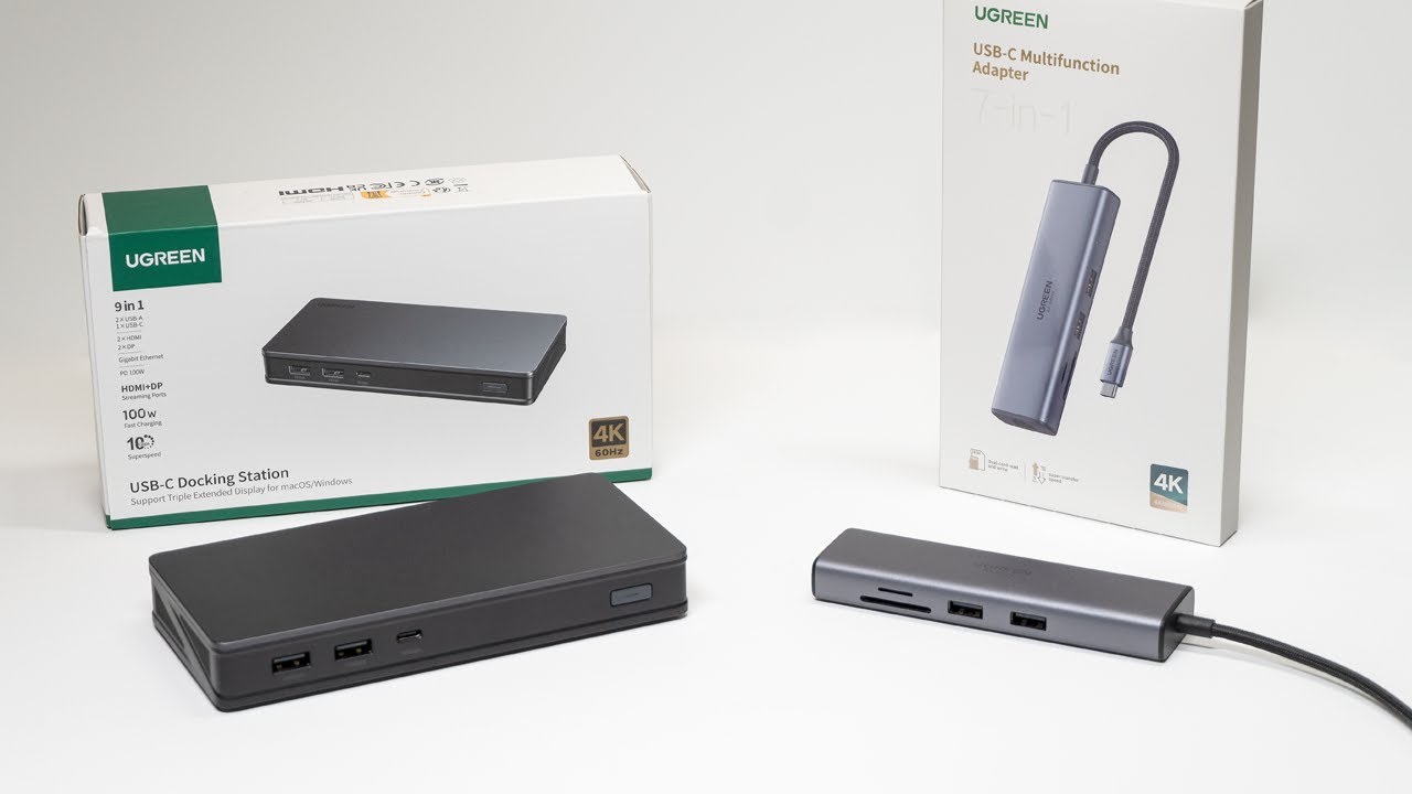 UGREEN 9-in-1 Docking Station vs 7-in-1 Adapter