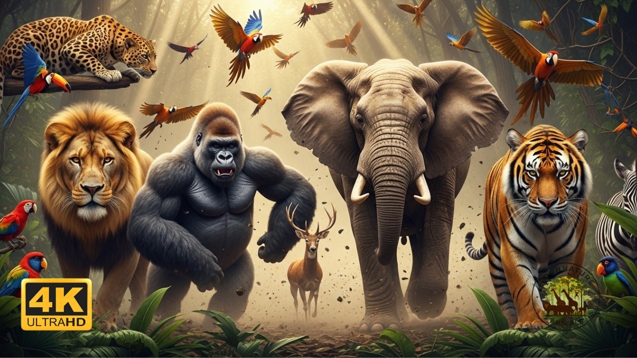 Jungle Animal Discovery in Stunning 4K Ultra HD 60FPS 🌿