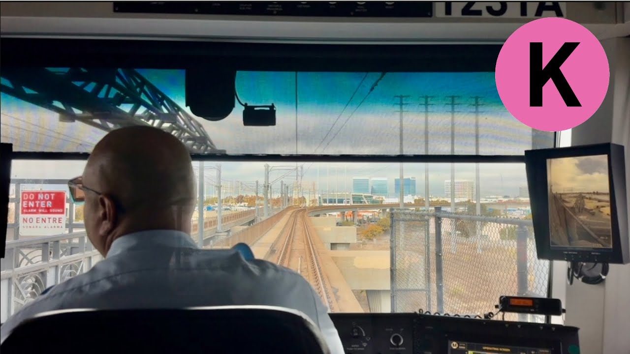 Los Angeles Metro K Line Southern Segment Full Cab Ride Redondo Beach to Aviation/Century