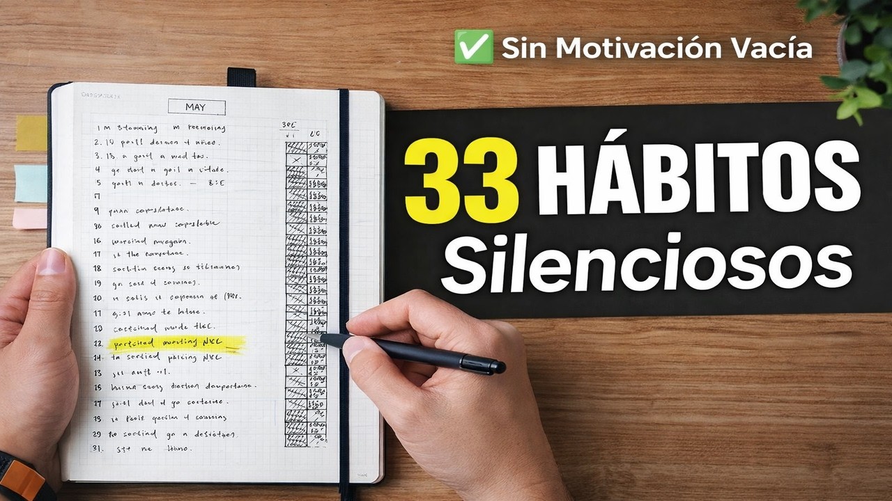 33 Hábitos Silenciosos Que Cambiaron Mi Vida Para Siempre (Sin Motivación Vacía)