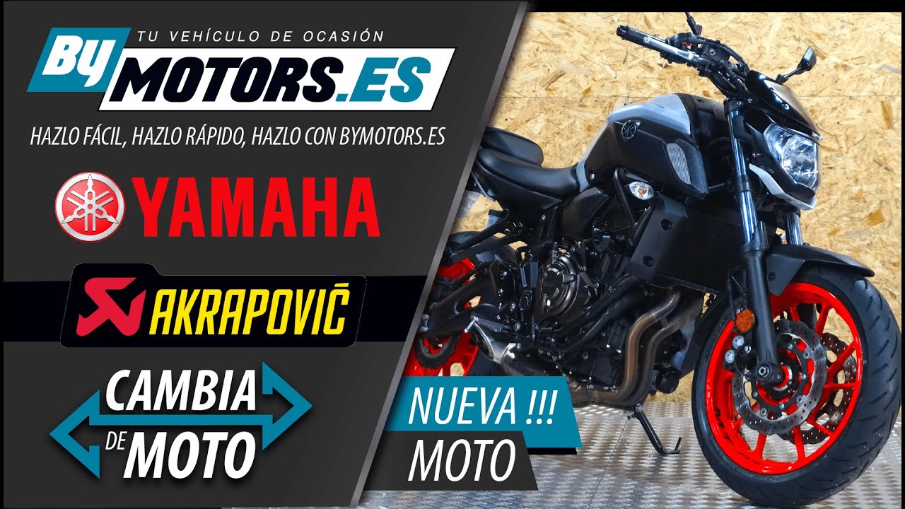 YAMAHA MT-07 2019 **LIMITADA A2** 🔥ESCAPE AKRAPOVIC🔥